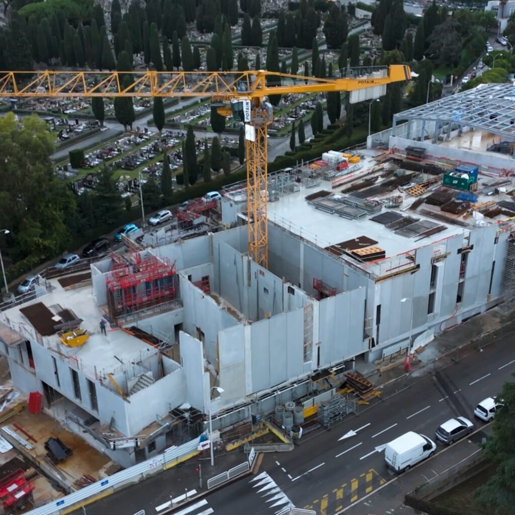 SUPER U Nice Caucade – Film evolution de chantier